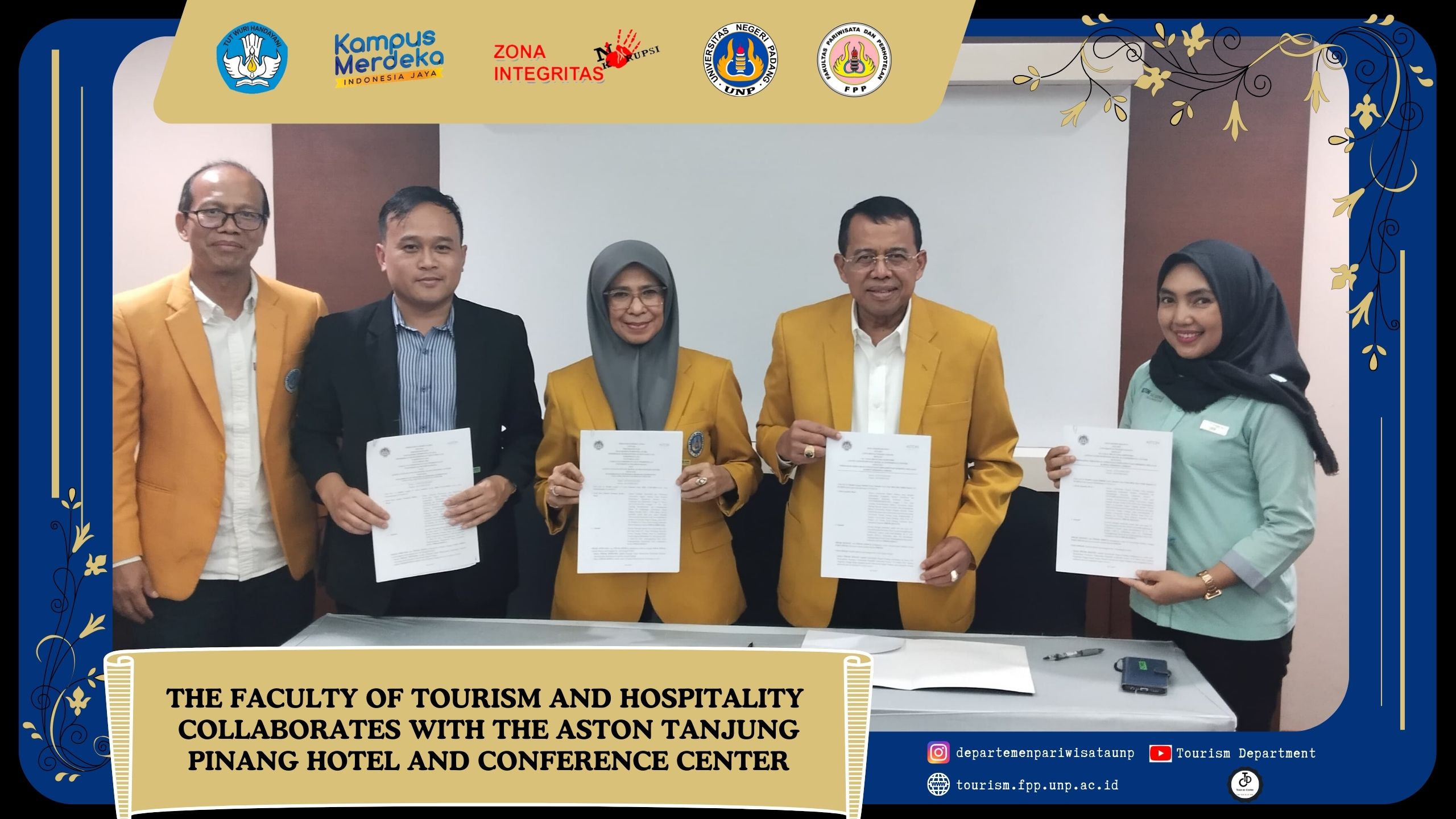The Faculty of Tourism and Hospitality collaborates with the Aston Tanjung Pinang Hotel and Conference Center