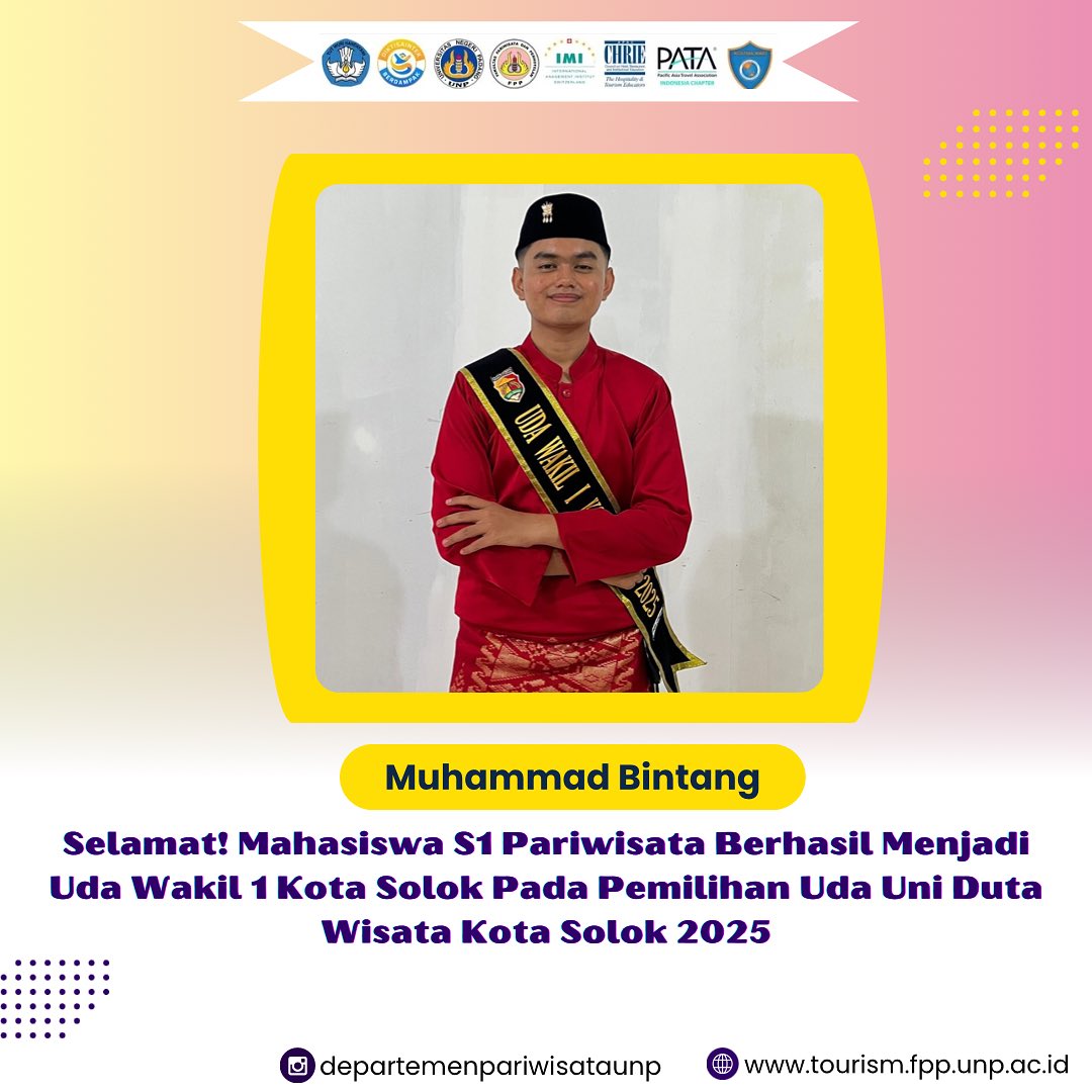 Mahasiswa S1 Pariwisata Menjadi Uda Wakil I Kota Solok