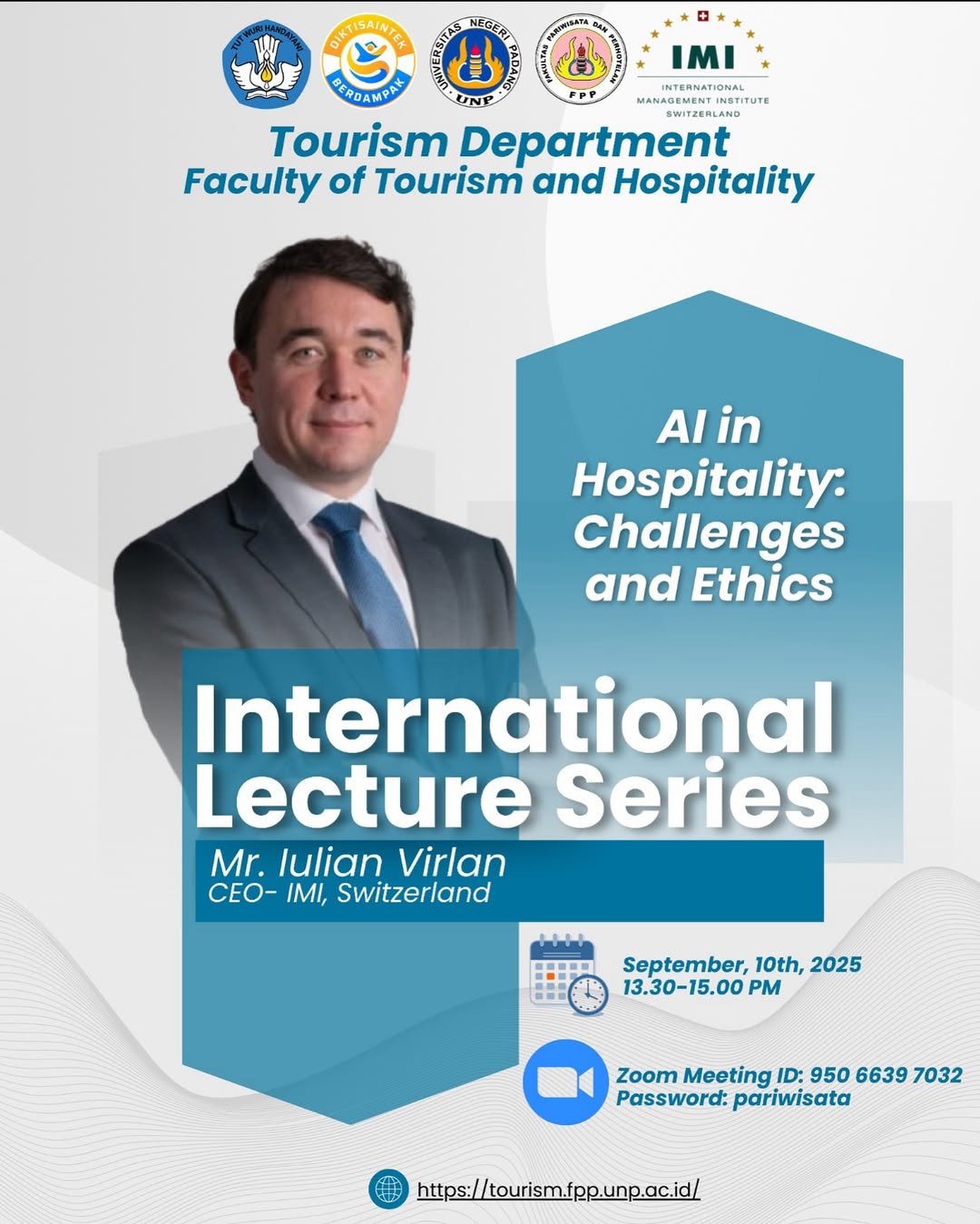 Tourism Department International Lecturer Series